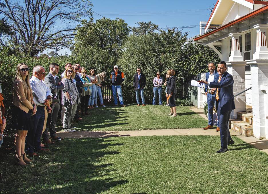 SOLD: The Agency auction off a home in Mudgee earlier this year. Picture: AMBER CREATIVE
