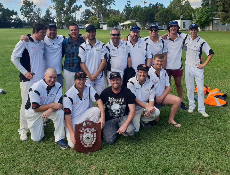 WINNERS: A very happy Paragon side after winning the 2nd division shield. Photo: Supplied