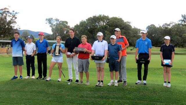ON THE ROAD TO VICTORY: 30 talented young golfers put their skills on display at Mudgee Golf Club's first installment of their junior golf tournament. Photo: Supplied