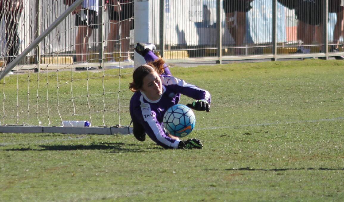 FUTURE MATILDA IN THE MAKING: Mudgee native, Lily Smith won goalkeeper of the tournament at 2019 National Youth Championships for Girls.