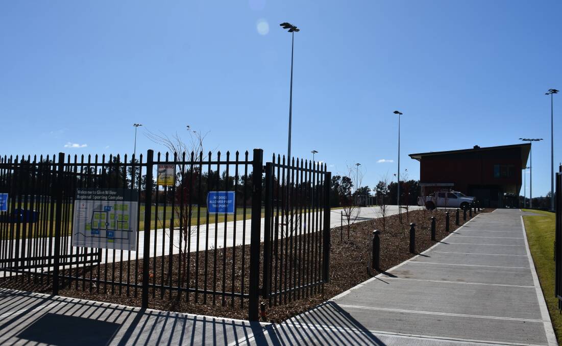 The entrance to the Mudgee Rugby Union facility at the Glen Willow Sporting Complex. Picture: Jay-Anna Mobbs