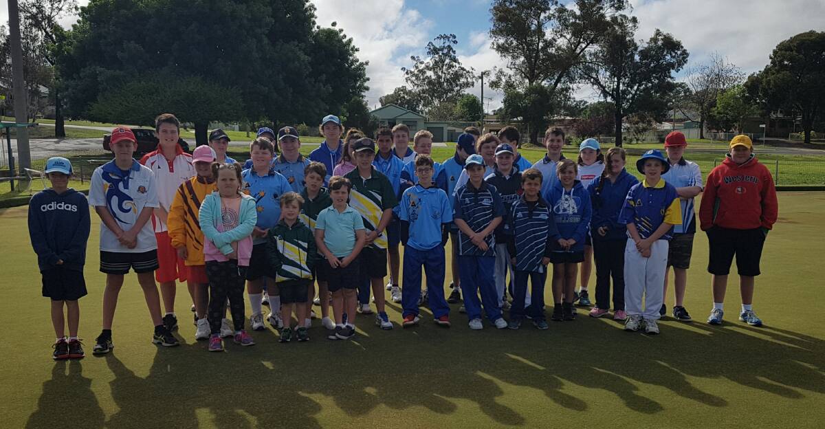 BOWLERS: Junior Bowlers in the Woolford Pairs 2018. Photo: Supplied