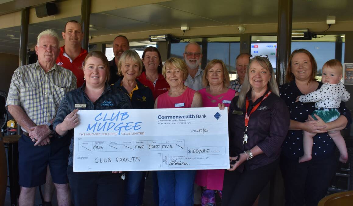 SUPPORT: A collection of recipients of the 2020/2021 Club Mudgee club grants program. Picture: Jay-Anna Mobbs
