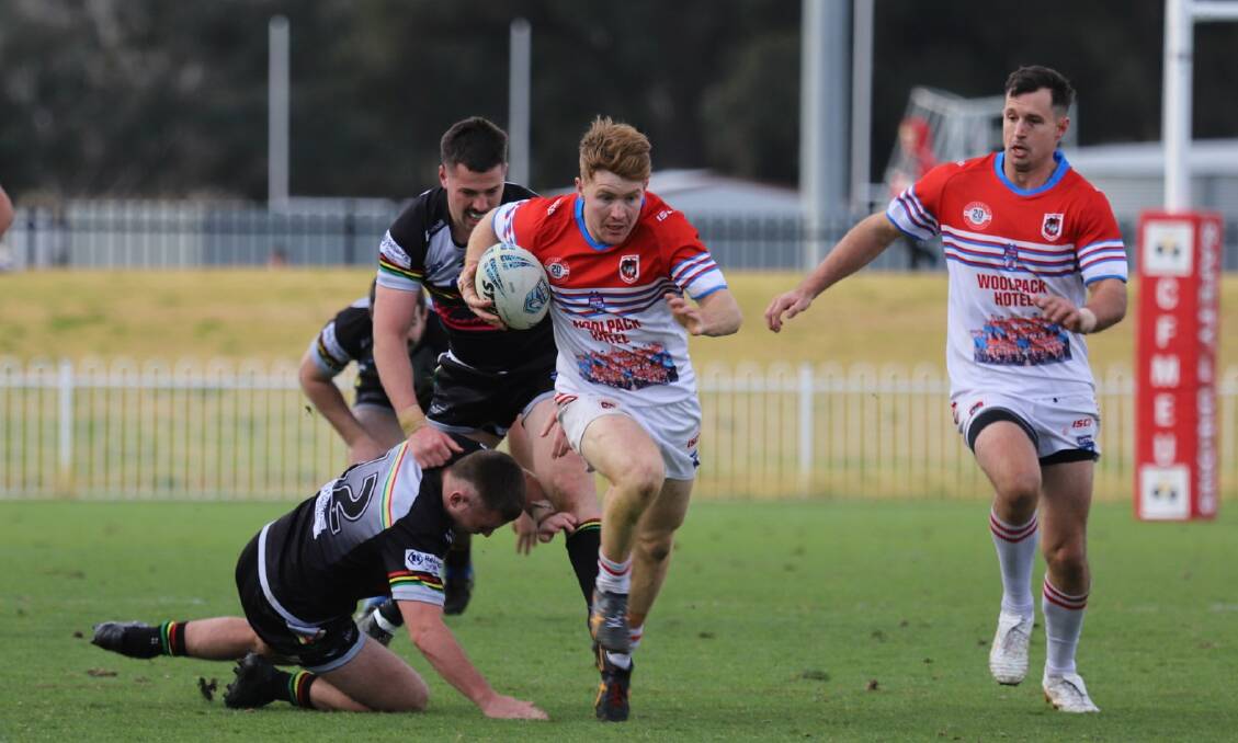 Jack Beasley in action for the Mudgee Dragons earlier this year in their clash against the Bathurst Panthers. Picture: Petesib's Photographer