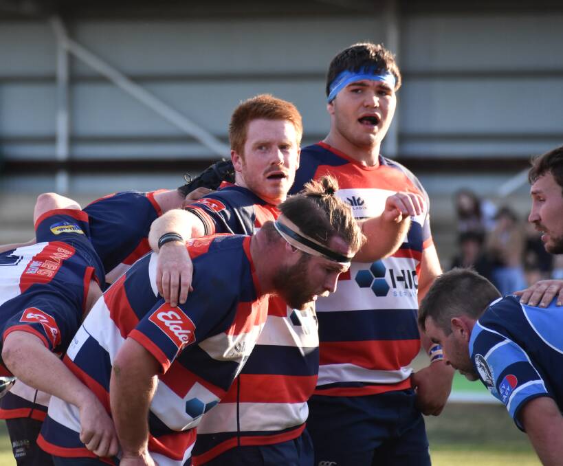 READY TO WIN: Tom Dunstan (top knot) and his side look to do better on 2019 and make it to the New Holland Agriculture Cup grand final. Photo: Jay-Anna Mobbs