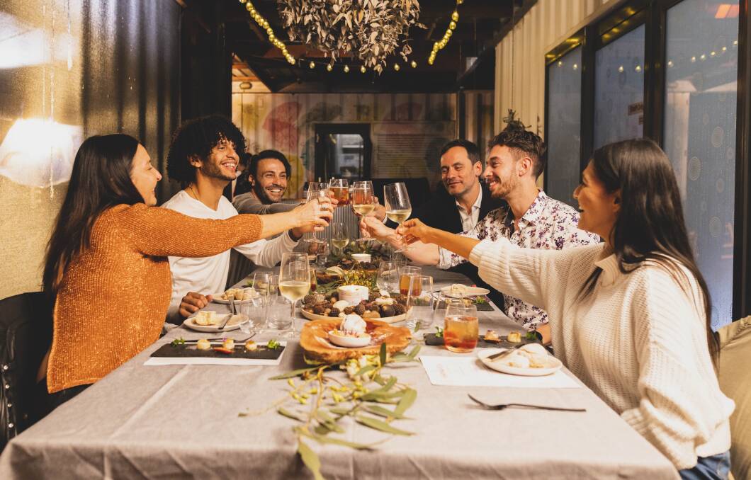 People joining around a dinner at Indigiearth, Mudgee to 'Feel the Love' as part of Mudgee Region Tourism's new campaign. Picture: Supplied