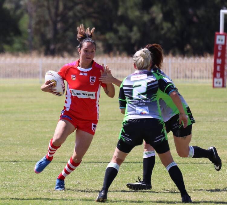 SEMI-FINAL TIME: Lala Lautaimi scored three tries for the Mudgee Dragons opens side on Sunday in the semi-final clash against the Panorama Platypus. Photo: Supplied
