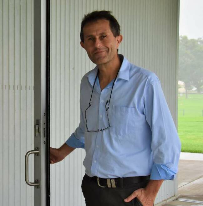 BE SAFE: Dr Alex Ghanem at the Mudgee Showground vaccination clinic. Picture: JAY-ANNA MOBBS