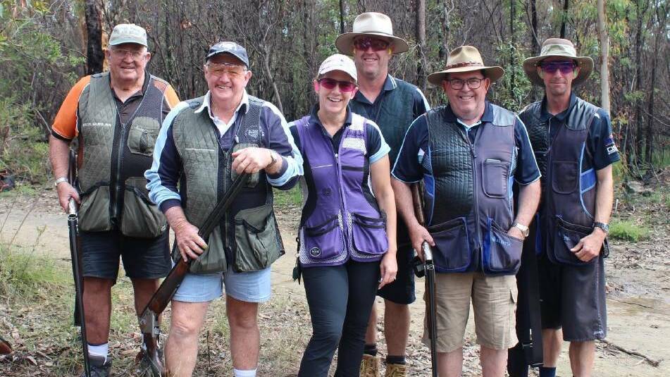 FUNDING RECEIVED: Mudgee Sporting Clays members Mick Quinlan, Ross Christian, Mel King, Scott King, Graeme Johnson, Andrew Bell. Photo: Ang Thorpe