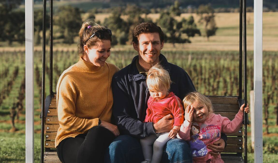 FAREWELL: Jess, Ryan, Riley and Matilda say goodbye to Mudgee as they look toward their new exciting adventure. Photo: Jess Hislop