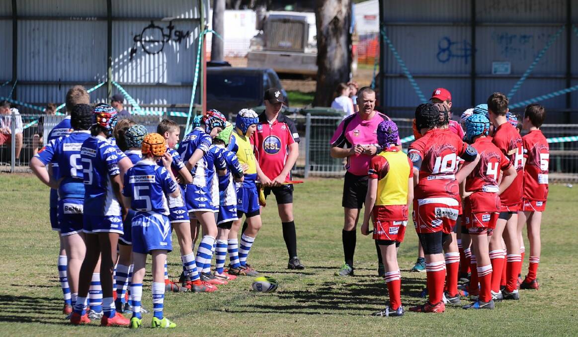 THANK YOU: Without volunteers such as referees, the season would not have gone ahead for the younger Dragons. Photo: Pete Sibley
