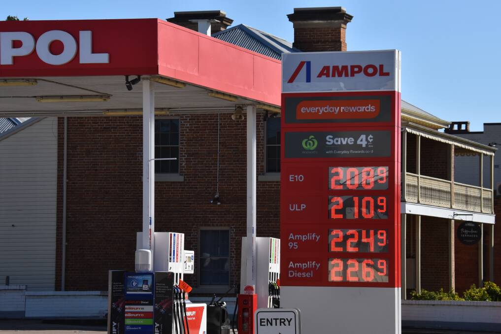Ampol Mudgee has some of the most expensive Unleaded 91 prices in the region. Picture: Jay-Anna Mobbs