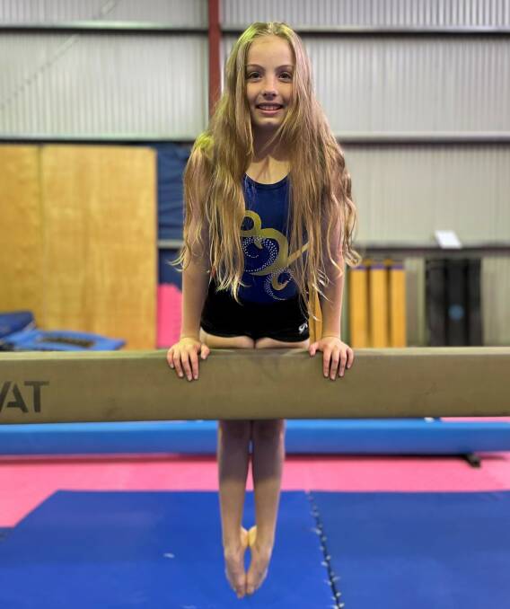 GO GIRL: Mudgee gymnast, Piper Etherington will cut her hair for Variety on Monday. Picture: SUPPLIED