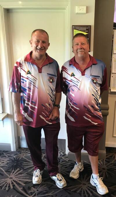 A PROUD PAIR: David Kultz and David McDonald took out the president pairs for the 2019 Zone Four Pairs Championships. Photo: Supplied