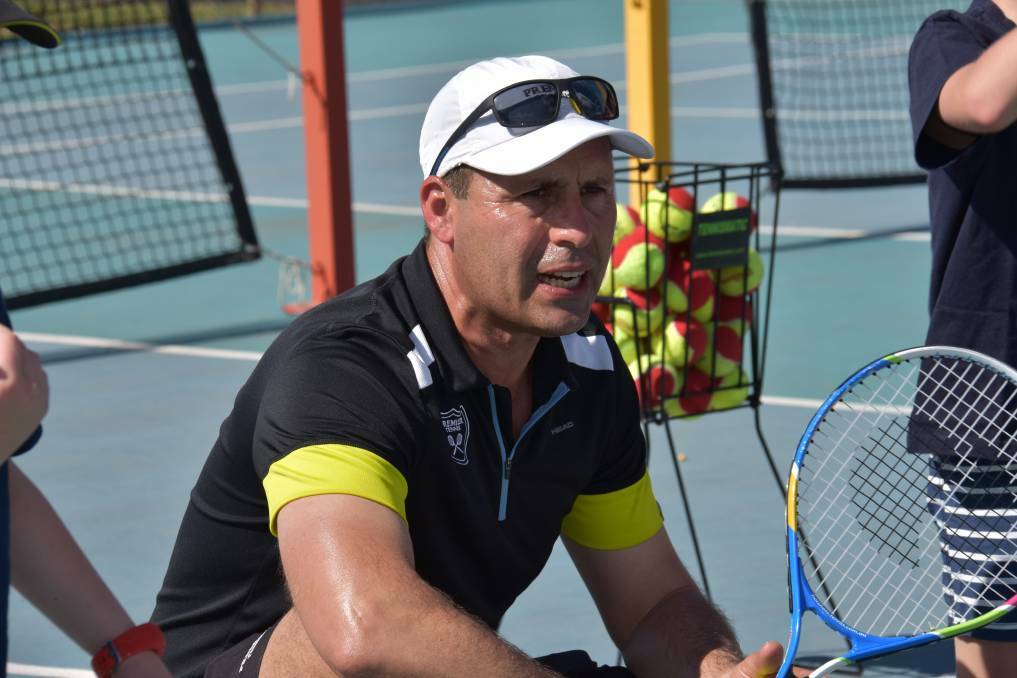 WE'RE BACK: Mudgee Tennis will return on May 18 with one on one lessons, while video lessons keep students developing in the meantime. Photo: Jay-Anna Mobbs