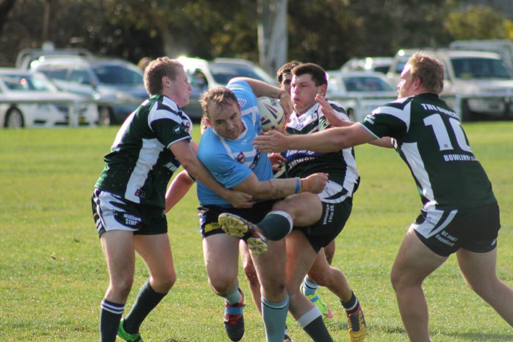 NARROW LOSS: Gulgong Terriers fall in close game to Kootingal Roosters despite efforts from players including Dave Morrison (pictured, 2017). Photo: File