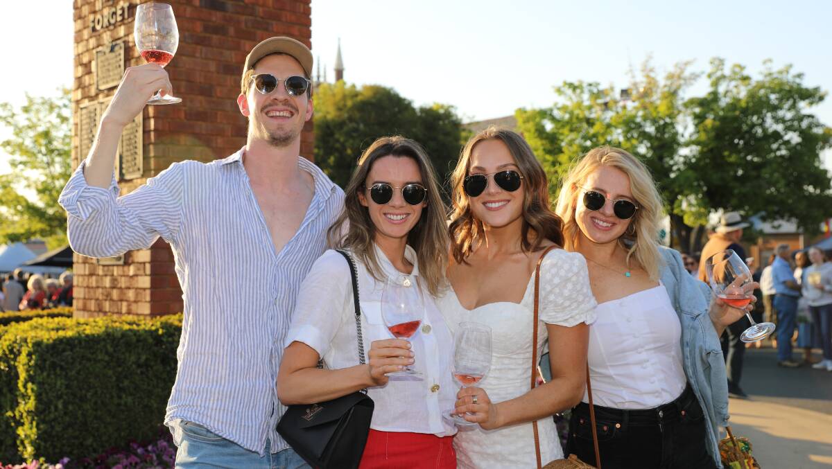 Four of the 12,000 people who attended the 2019 Flavours of Mudgee. Picture: Simone Kurtz