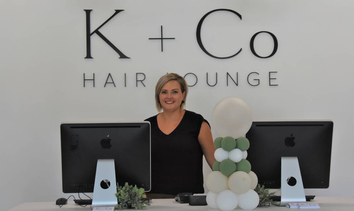 FRESH: K + Co Hair Lounge owner Katrina Curry has opened the doors to her salon's new location. Photo: Jay-Anna Mobbs