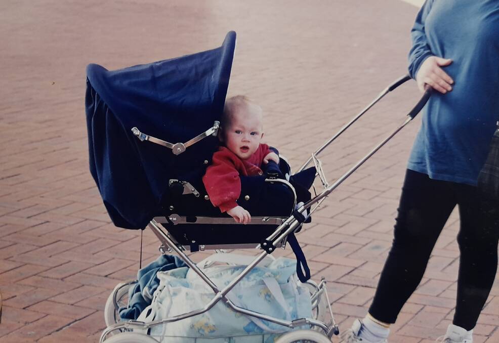 WHAT A FIND: This is me, Jay-Anna Mobbs, pictured aged approximately 10 months in the pram. 