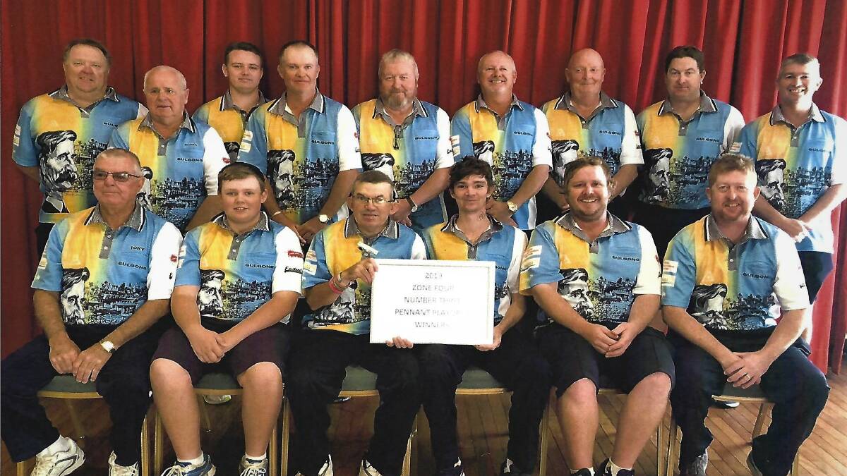WINNERS: They weren't the favourites heading into the playoffs, but Gulgong's men's team took out the zone 4 grade 3 title. Photo: Supplied
