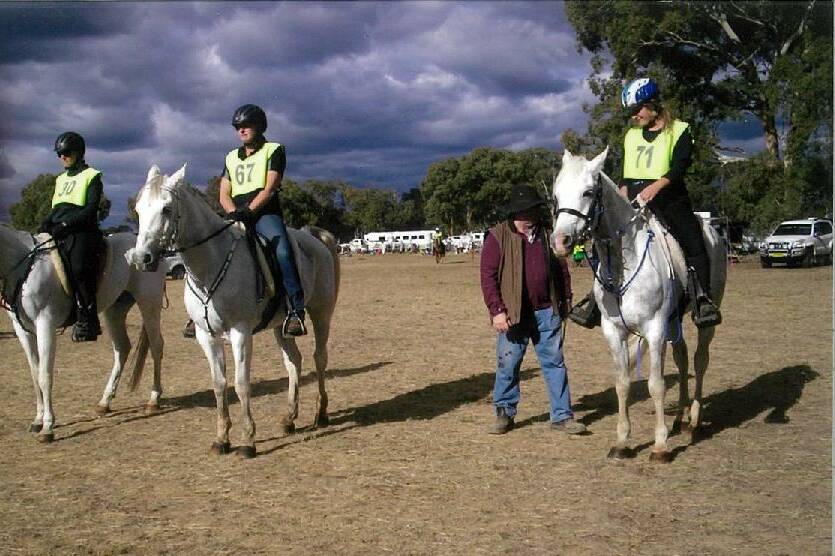 SUN SHINING DAY: Endurance riders gearing up for a challenging course. Photo: Supplied
