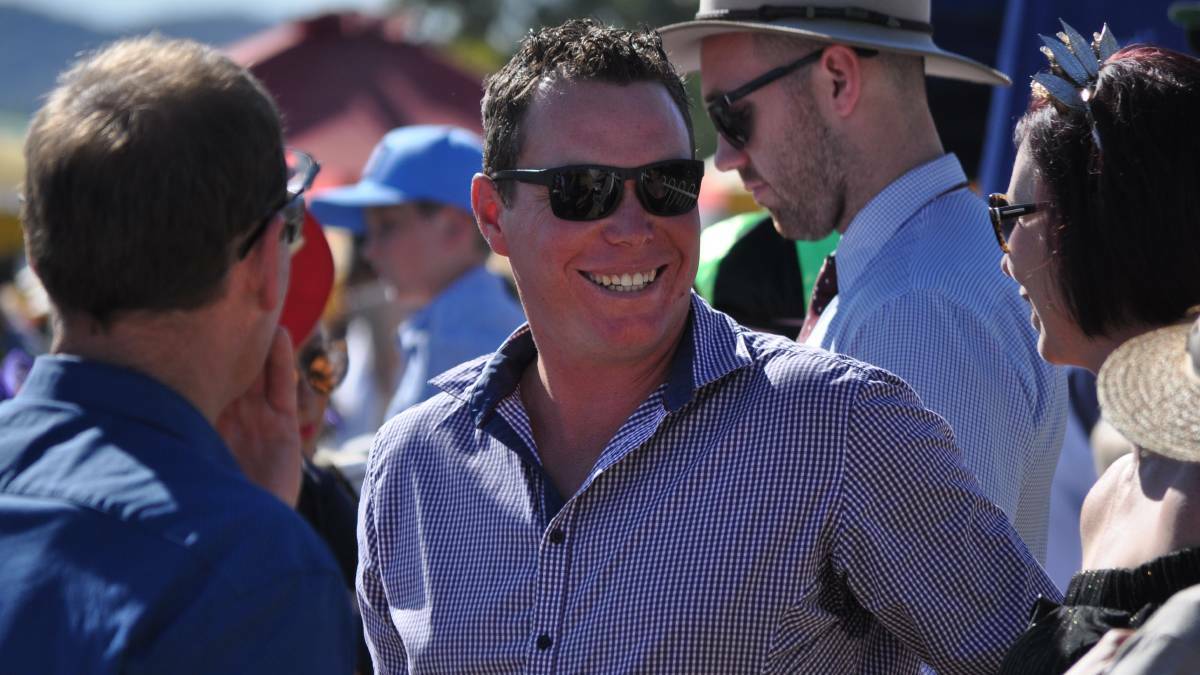 ALL SMILES: David J Smith brimming after a Mudgee Race Course win at a previous meeting. Picture: FILE