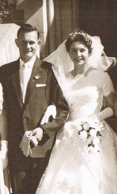 Bruce and Marion Bell on their wedding day.