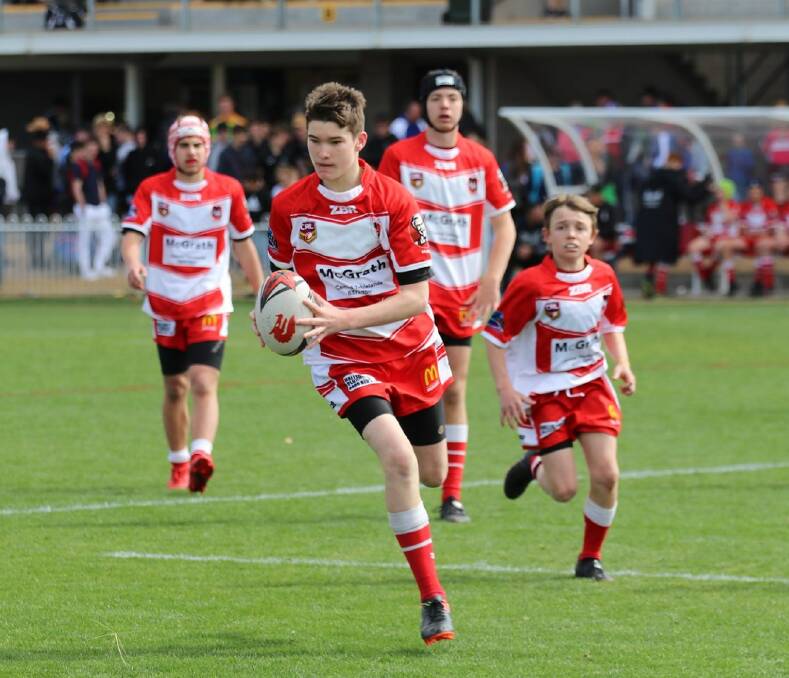 MARCHING ON IN: Blake Coulthart and his under 14s side will play Bloomfield in this year's grand final. Photo: Peter Sibley