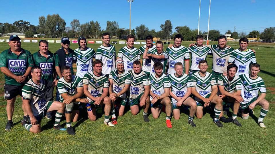 GIVING IT THEIR BEST: The Dunedoo Swans are keeping positive and focused as they brace for their final clash of 2020 against the Gilgandra Panthers. Photo: Dunedoo Rugby League Club Facebook page