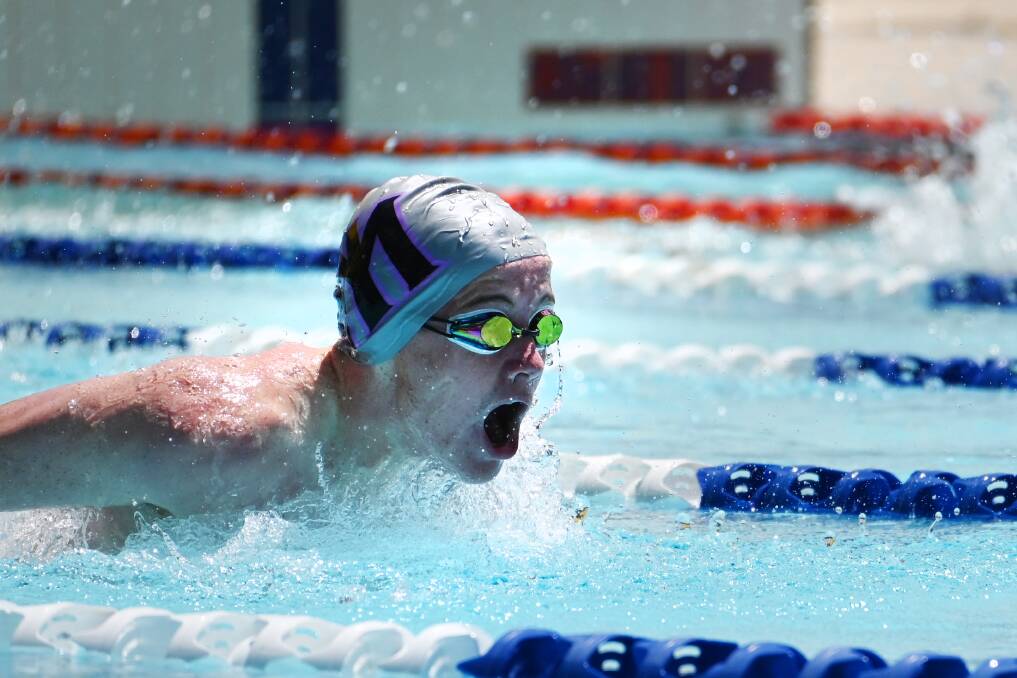 ONE TO WATCH: Nate Atkinson has been competitively swimming at carnivals since the age of 11 and continues to strive in the sport. Photo: Michelle Wilson