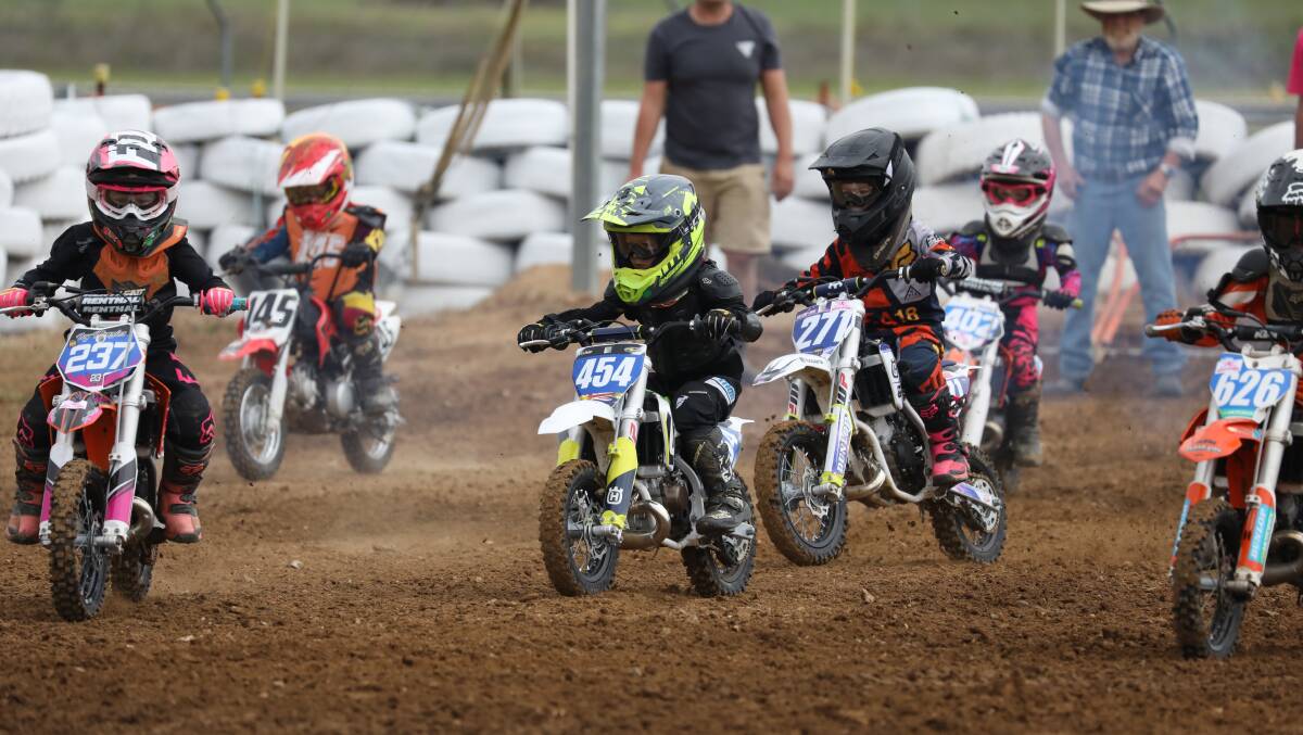 NIPPERS: Youngsters are encouraged to go out to AREC on March 16 to have a go at motocross with Mudgee Dirtbikes. Photo: Simone Kurtz 
