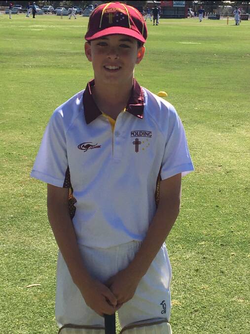 NEW CHALLENGE: Ned McCarney will line up for the Mitchell under 13s side in next week's Western NSW Junior Cricket Carnival in Orange. Photo: Supplied