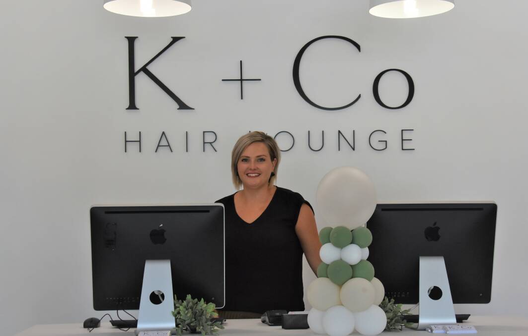K + Co Hair Lounge owner Katrina Curry has opened the doors to her salon's new location. Photo: Jay-Anna Mobbs