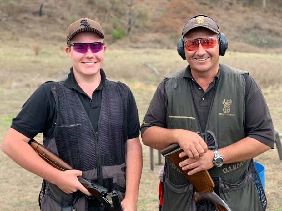 DOMINANT DUO: Father and son team Nick and Bart Brighenti made their presence know at first NSW Selection Shoot. Photo: Supplied