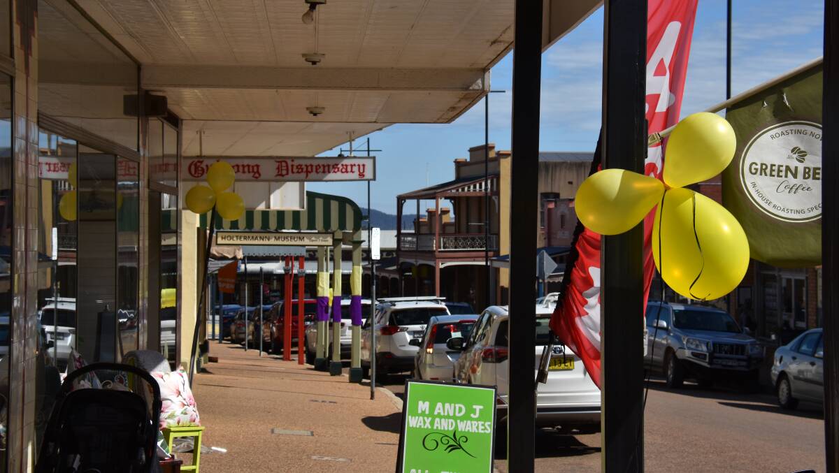 FOR MICHELLE: The streets of Gulgong have come to life with bursts of colour in order to celebrate Michelle Bright's life that was tragically ended 21 years ago. Photo: Jay-Anna Mobbs