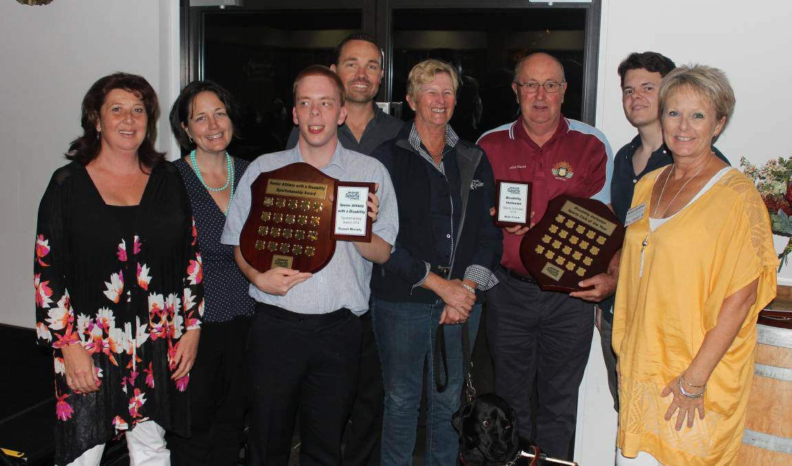 RECOGNISE AND REFLECT: All recipients of the Sports Disability Inclusion awards in 2017 with organisers, administrators and special guests. Photo: File