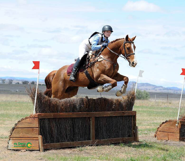 CHINA BOUND: Gabrielle Mills, pictured riding Cobblegully Rockstar, will head to China after being selected to compete at the Gold Saddle Equestrian Club. Photo: Supplied