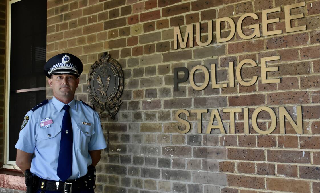 Inspector Mark Fehon outside Mudgee Police Station. Picture: Jay-Anna Mobbs