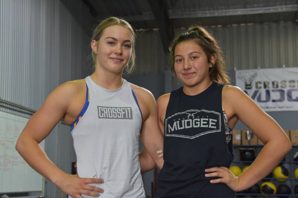 GO GIRLS: Bronte Cox and Mia Forgione will now compete in the 2019 CrossFit Open online qualifier after both placed within the top 200 at the Open. Photo: Jay-Anna Mobbs