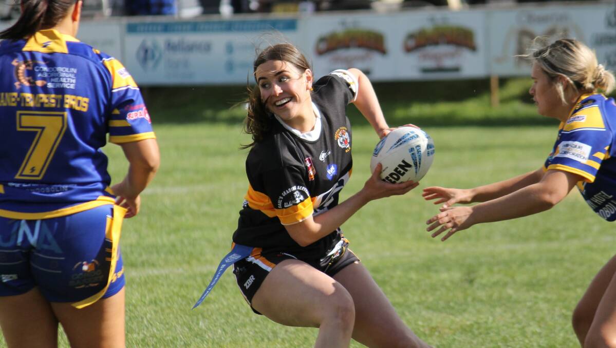 The Oberon Tigers' league tag team had a narrow 20-16 loss to Orange United Warriors on the weekend. Picture: John Fitzgerald