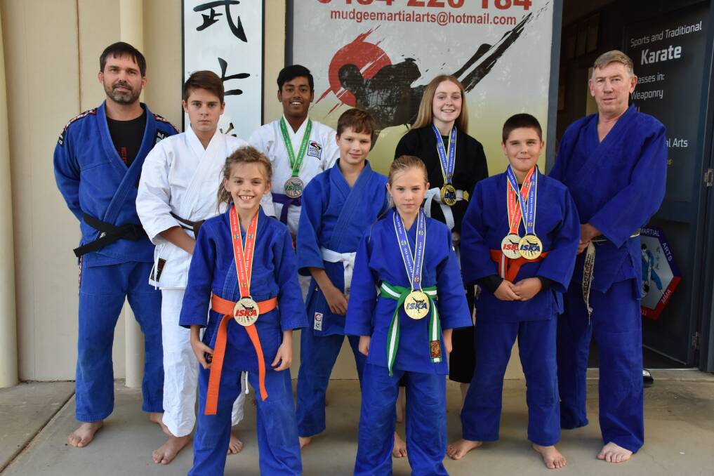 FIGHT: Mudgee Martial Arts students recently competed at the ISKA Western NSW Open under Shane Rattenbury and Geoff Spice's guidance. Photo: Jay-Anna Mobbs