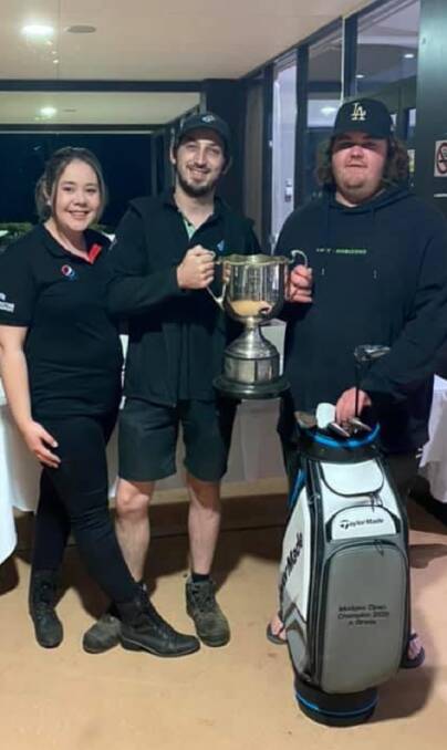 HAPPY CHAP: Hunter Valley golfer, Corey Lamb took out the 90th annual Mudgee Open. Photo: Supplied