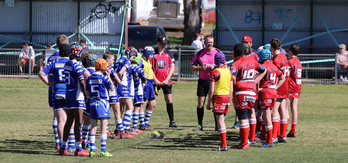 THANK YOU: Without volunteers such as referees, the season would not have gone ahead for the younger Dragons. Photo: Pete Sibley