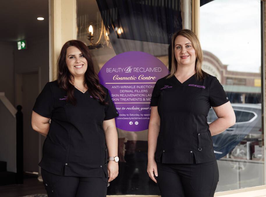 EXPANSION: Cosmetic nurse Natasha Spencer with Beauty Reclaimed owner and cosmetic nurse Angela Winter. Picture: MARIANNA PHOTOGRAPHY