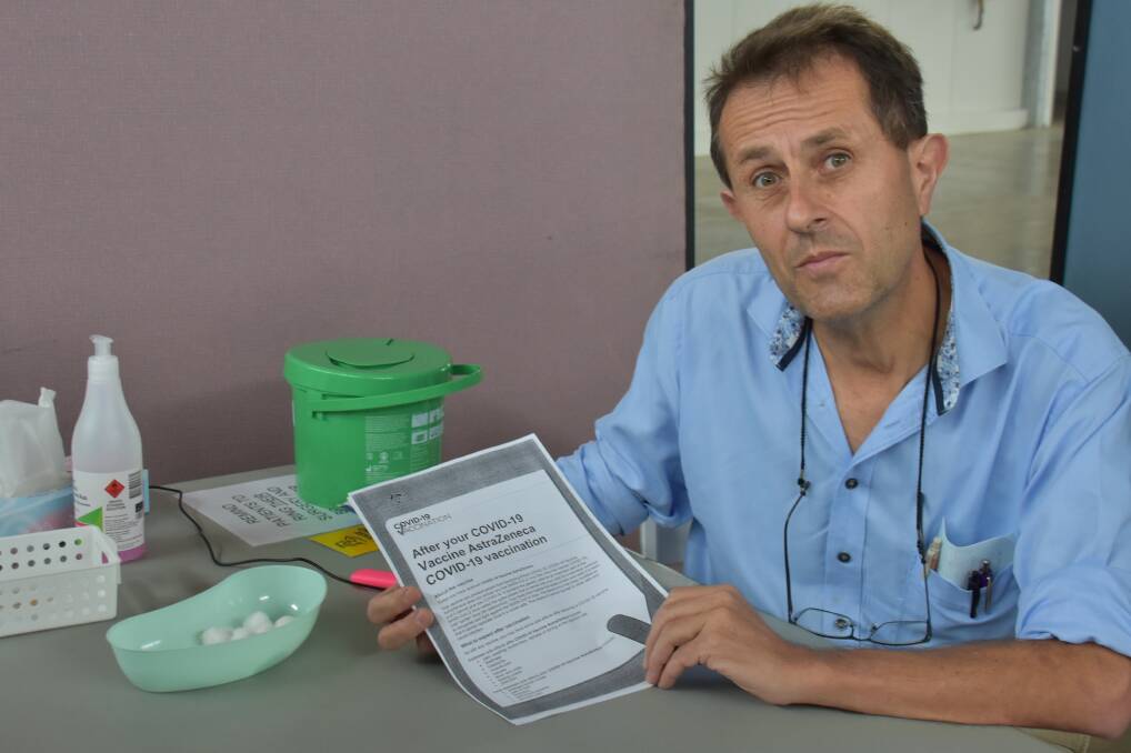 TIME TO THINK: South Mudgee Surgery GP, Dr Alex Ghanem, is encouraging Mid-Western residents to think about where they stand with the COVID-19 vaccine. Photo: Jay-Anna Mobbs