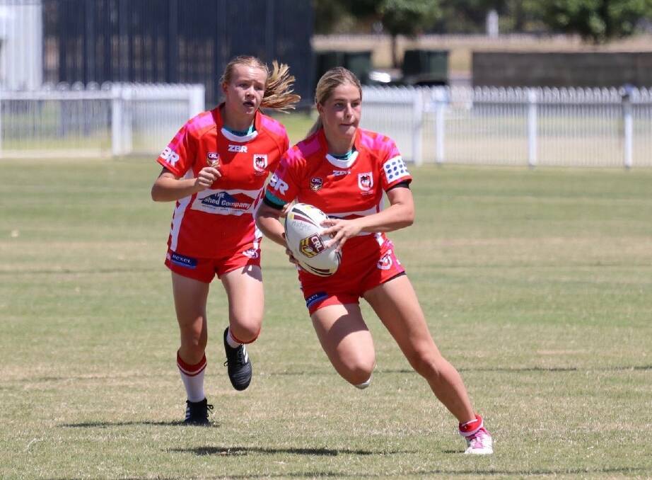 CAN THEY GO ALL THE WAY?: Meg Lincoln and Georgia Ward to play for Mudgee Dragons under 18s side in semi final round. Photo: Supplied