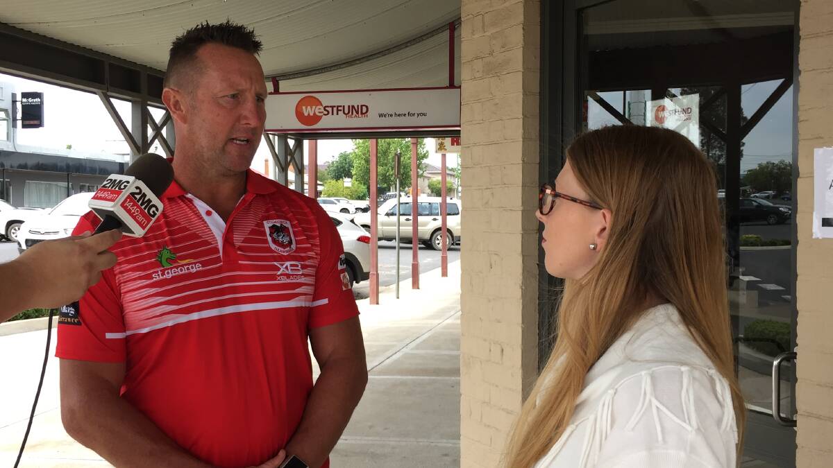 TALK TIME: The Mudgee Guardian spoke to Shaun Timmins during his visit to Mudgee on Wedesnday.