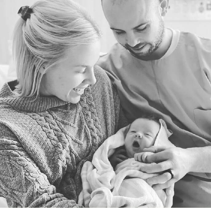 BUNDLE OF JOY: Ellen and Rob Coleman welcomed baby Wynter on Tuesday, July 20 at Mudgee Hospital. Photo: Supplied