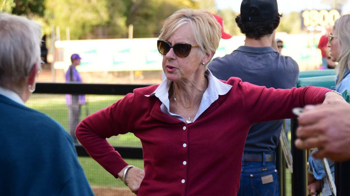 OUT IN FRONT: Gayna Williams' Lawnmeet took Mudgee's only win at the Dubbo race meet on Friday. Photo: Belinda Soole