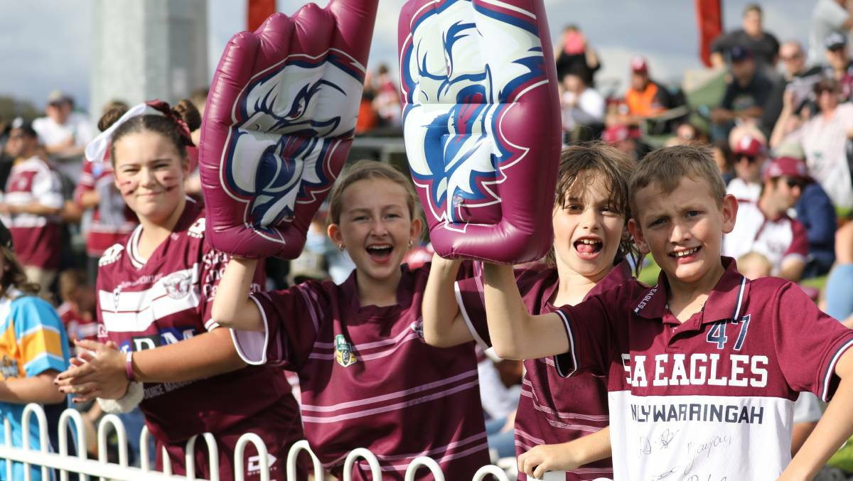 WOOHOO: Manly supporters turned out by the hundreds to see heroes live at Glen Willow Stadium on April 17. Photo: Simone Kurtz